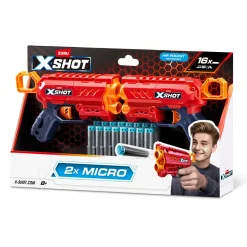 X-SHOT X shot mirco 2 pack: doppia confezione blaster compatti><noscript><img width=