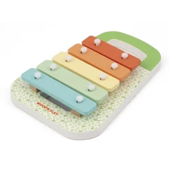 WOOD 'N' PLAY Xilofono per bambini con 5 tasti colorati e 2 bacchette – eco-friendly e certificato fsc – wood ‘n’ play><noscript><img width=