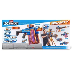 X-SHOT Xshot insanity motorized clip mania (72 freccette)><noscript><img width=